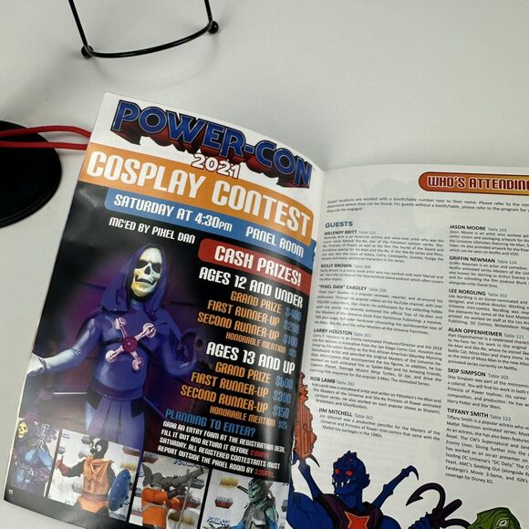 Masters of the Universe Power Con 2021 Weekend Pass & Schedule Book MOTU RARE - Picture 6 of 6